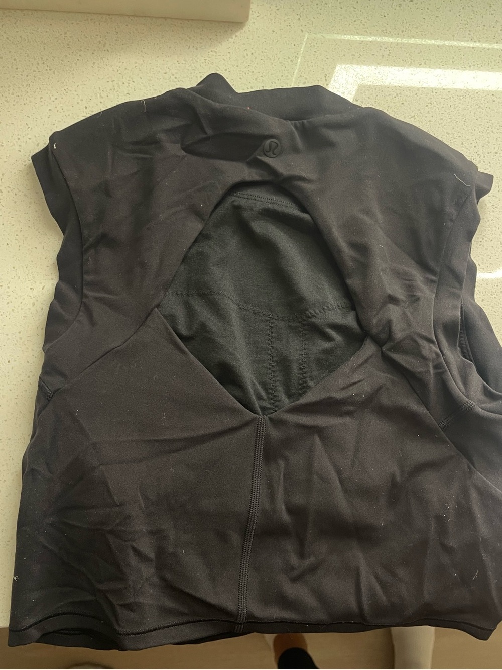 lululemon athletica Black Cutout Performance Tank